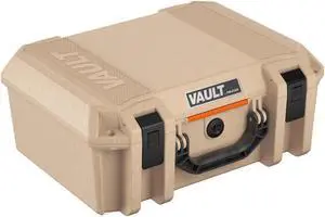 Pelican V300 Vault Large Firearm Case with Foam for Two Handguns, Tan