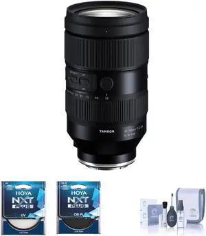 Tamron 35-150mm f/2-2.8 Di III VXD Lens for Sony E Bundle with Hoya NXT Plus 82mm Multi-Coated Circular Polarizer Lens and UV Filters, Cleaning Kit