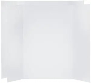 V-FLAT WORLD Tri-Fold Foam Board, 2-Pack, White #004B