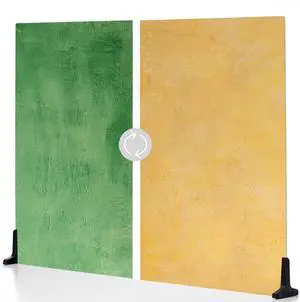 V-FLAT WORLD Duo Board - 30x40" Double Sided Surface Board, Emerald City/Citrus Burst