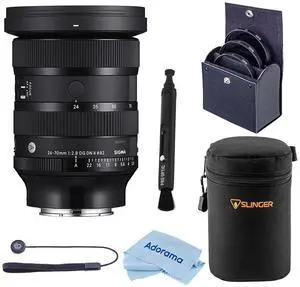 Sigma 24-70mm f/2.8 DG DN II Art Lens for Sony E, w/Lens Case & 82mm Filter Kit