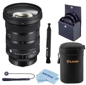 Sigma 24-70mm f/2.8 DG DN II Art Lens for L Mount, w/Lens Case & 82mm Filter Kit