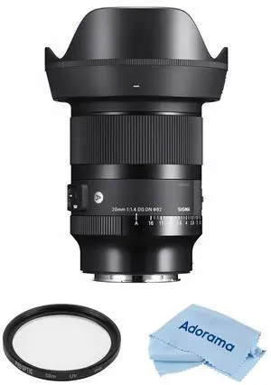 Sigma 20mm f/1.4 DG DN Art Lens for L Mount with Accessories Kit #414969 AK