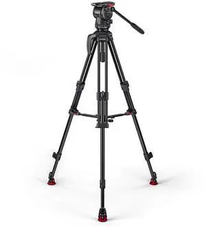Sachtler FSB 6 MK II Fluid Head with 75/2 AL MK II Aluminum Tripod, Mid-Level Spreader and Rubber Feet