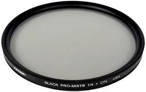 Tiffen 72mm FusionPOL Series Black Pro-Mist 1/4 + CPL Filter #72BPM14CP