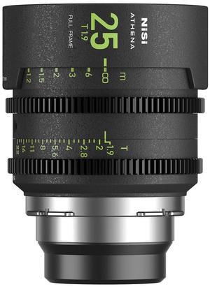 NiSi ATHENA PRIME 25mm T1.9 Cine Lens with Filter Holder, PL Mount #NIC-ATH-25PL