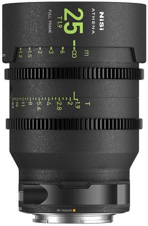 NiSi ATHENA PRIME 25mm T1.9 Cine Lens with Filter Holder, Canon RF #NIC-ATH-25RF