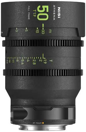 NiSi ATHENA PRIME 50mm T1.9 Cine Lens with Filter Holder, Canon RF
