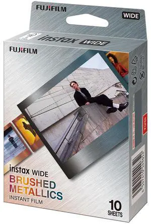 Fujifilm Instax WIDE Brushed Metallics Instant Film, 10 Sheets #16932102