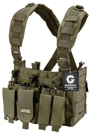 Barska Loaded Gear VX-400 Tactical Chest Rig, OD Green #BI12794 Barska Loaded Gear VX-400 Tactical Chest Rig, OD Green #BI12794