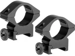 Barska 1" Medium Aluminum Weaver Style Scope Mounting Rings, Matte Black, 2-Pack Barska 1" Medium Aluminum Weaver Style Scope Mounting Rings, Matte Black, 2-Pack
