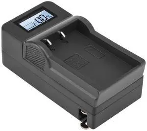 Green Extreme Compact Smart Charger with LCD Screen for Olympus BLS-50