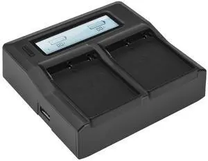 Green Extreme Dual Smart Charger with LCD Screen for Olympus BLH-1 #GX-CH2-BLH1