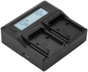 Green Extreme Dual Smart Charger with LCD Screen for Sony P, H, and V Series