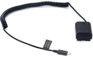 Tilta Panasonic DMW-BLF19 Dummy Battery to USB-C PD Power Cable #DB-GH-USBC