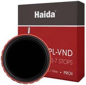 Haida 77mm PROII 0.9-2.1 3-7 Stops Multi-Coated CPL-VND 2-In-1 Filter #HD4781-77