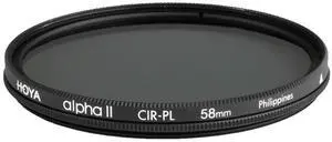 Hoya 58mm Alpha II Circular Polarizer Filter #C-ALPII58CRPL