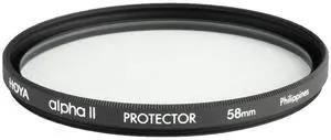 Hoya 58mm Alpha II Multi-Coating Protector Filter #C-ALPII58PROT
