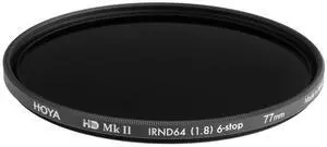 Hoya 77mm HD MKII IRND 64 Neutral Density 1.8 6-Stop Filter #XHDII-77IRND64