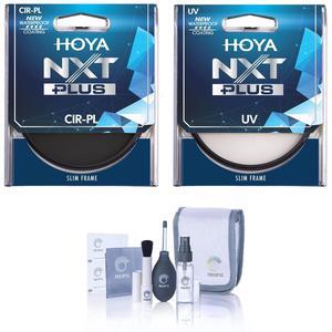 Hoya NXT Plus 67mm Multi-Coated CPL and UV Lens Filter Kit with Cleaning Kit