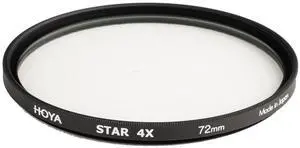 Hoya 72mm Creative Star 4X Cross Screen Glass Filter #HR-72STAR4