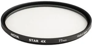 Hoya 77mm Creative Star 4X Cross Screen Glass Filter #HR-77STAR4
