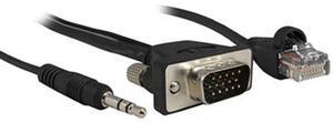 Comprehensive 3' Micro VGA Male to Male with Audio and LAN Cable #MVGA15PP3HRAL