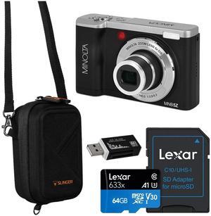 Minolta MNB5Z 56MP 5K UHD 2.8" LCD Screen Digital Camera, Black, w/Essential Kit