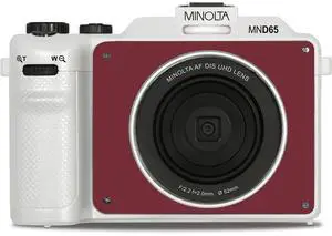 Minolta MND65 56MP 4K Ultra HD Wi-Fi Selfie Shot Digital Camera #MND65-WK-R