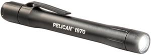 Pelican 1970 LED Pen Flashlight, 139 Lumens, AAA Battery Power Black