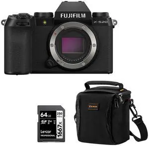 Fujifilm X-S20 Mirrorless Camera, Black, Bundle with Included Value #16781852 A