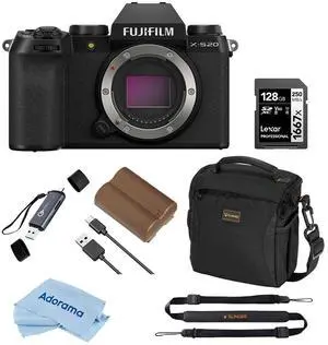 Fujifilm X-S20 Mirrorless Camera, Black, Bundle with Essentials Kit #16781852 C