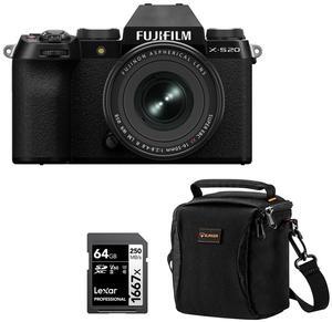 Fujifilm X-S20 Camera w/XF 16-50mm f/2.8-4.8 R LM WR Lens,Black w/Included Value