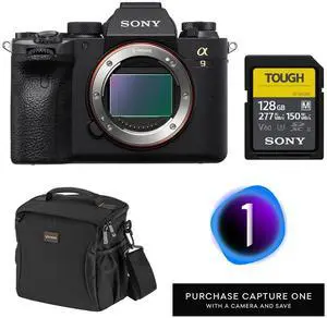 Panasonic LUMIX DMC-G7 Mirrorless Camera with LUMIX G Vario 14-42mm Lens, Silver, Bundle with Tripod, Microphone, Triple Shoe V-Bracket, On Camera LED Light, 32GB UHS-I Memory Card, Extra Battery, Bag