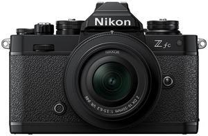 Nikon Z fc DX-Format Camera with NIKKOR Z DX 16-50mm f/3.5-6.3 VR Lens, Black