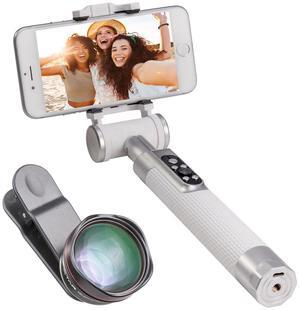 Pictar Smart 60mm Telephoto Lens for Smartphones, Bundle with Smart Selfie Stick