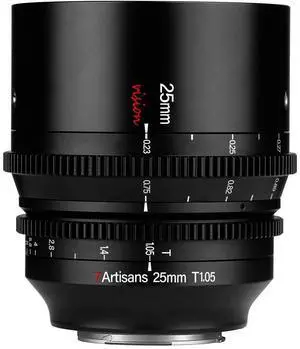 7artisans Photoelectric 25mm T1.05 Vision Cine Lens for Canon RF, Black