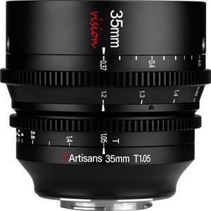 7artisans Photoelectric 35mm T1.05 Vision Cine Lens for Fujifilm X, Black #C202B