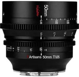 7artisans Photoelectric 50mm T1.05 Vision Cine Lens for Fujifilm X, Black