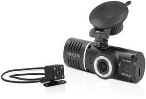 Minolta MNCD245T FHD Front & Rear View Dash Camera with 3-Ch Recording, Black