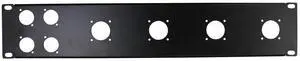 ProX T-P2-4X4 2 Unit Unloaded Rack Panel for 4 XLR-D & 4 NL4 Speakon or NAC3