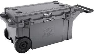 Pelican 80QT Elite Cooler, Wheeled, Graphite #80QW-6-DKGRY
