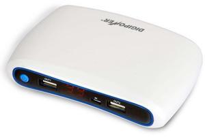 Re-Fuel InstaSense 15000mAh Dual Port Power Bank, White #JS-15K-WHT