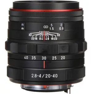 Pentax HD DA 20-40mm f/2.8-4 ED Limited DC WR Lens - Black