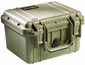 Pelican 1300 Small Case without Foam, Olive Drab Green #1300-001-130
