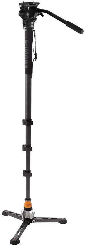 E-Image E-Image MFC700 4-Stage Hands-Free Carbon Fiber Monopod with 610FH Fluid Head