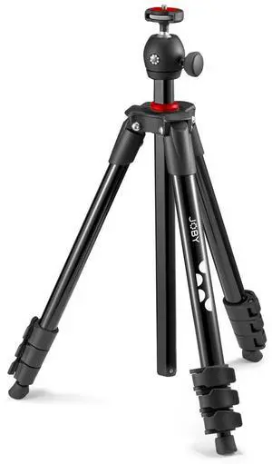 JOBY Compact Light Full Size Mobile Tripod Kit, Black
