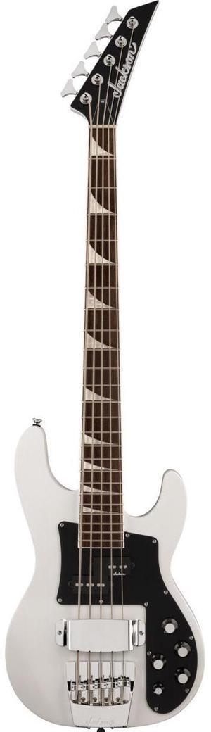 Jackson X Concert Bass CBXNT DX V 5-String Bass Guitar, Snow White #2916655576