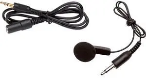 Listen Technologies LA-404 Universal Single Ear Bud, Dark Gray