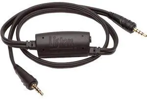 Listen Technologies LA-430 Intelligent Ear Phone/Neck Loop Lanyard, Black